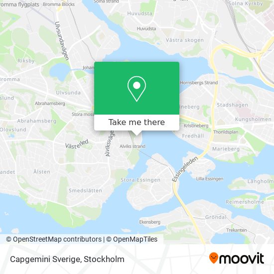 Capgemini Sverige map