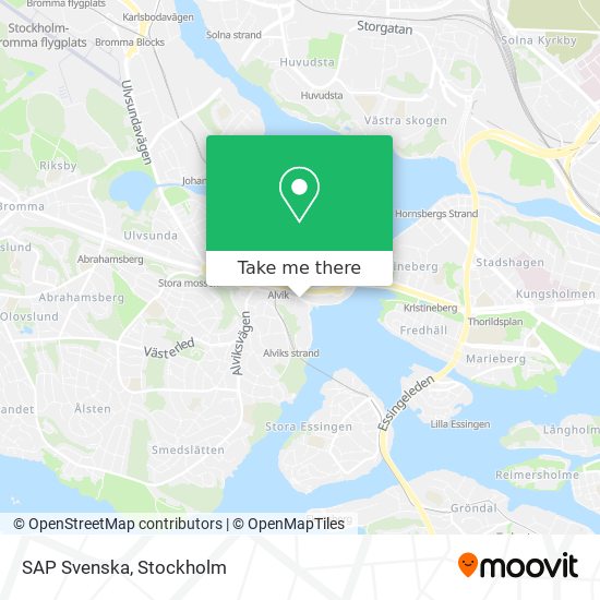 SAP Svenska map