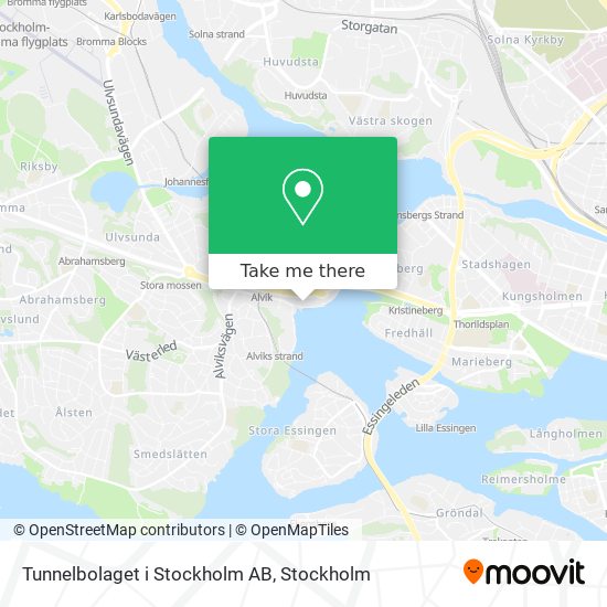 Tunnelbolaget i Stockholm AB map