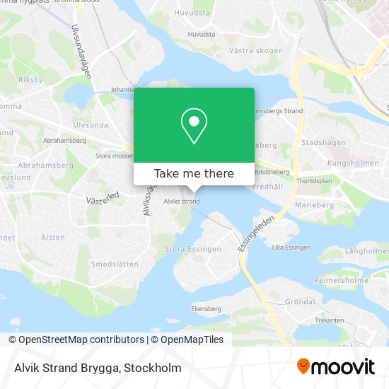 Alvik Strand Brygga map