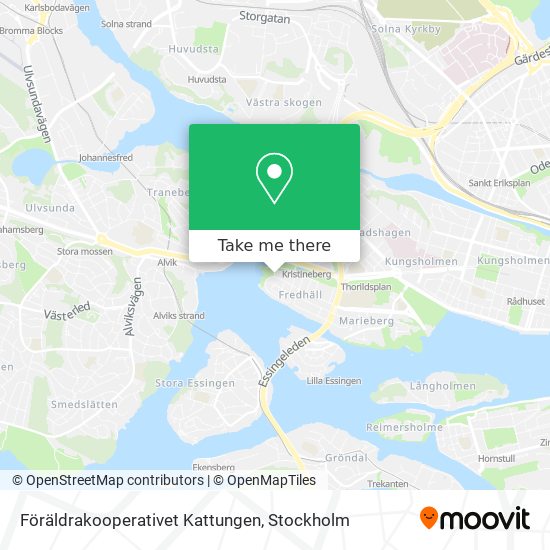 Föräldrakooperativet Kattungen map