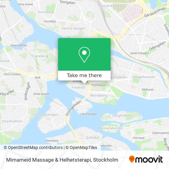 Mimameid Massage & Helhetsterapi map