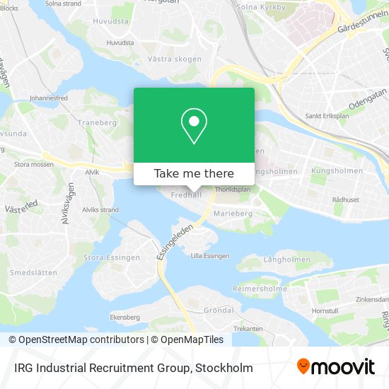 IRG Industrial Recruitment Group map