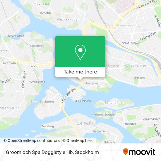 Groom och Spa Doggistyle Hb map