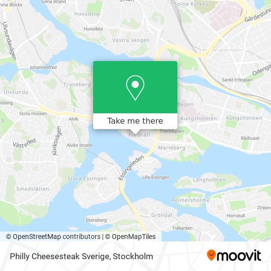 Philly Cheesesteak Sverige map