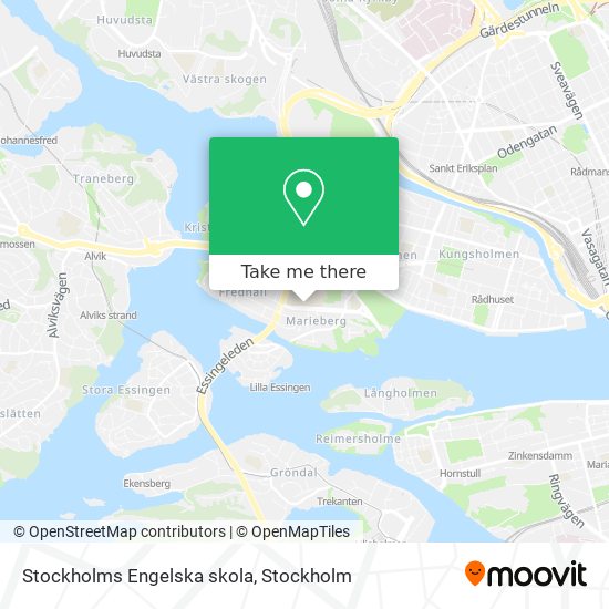 Stockholms Engelska skola map