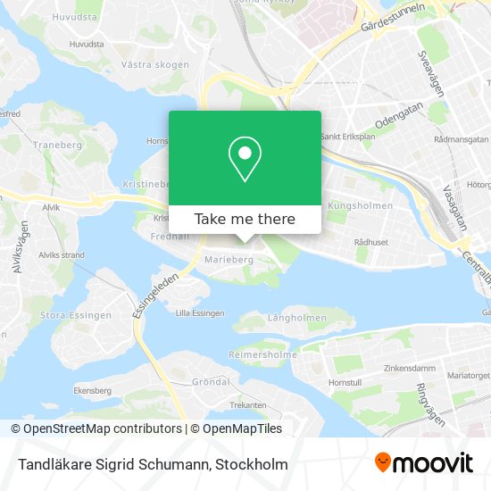 Tandläkare Sigrid Schumann map