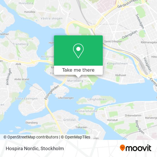 Hospira Nordic map