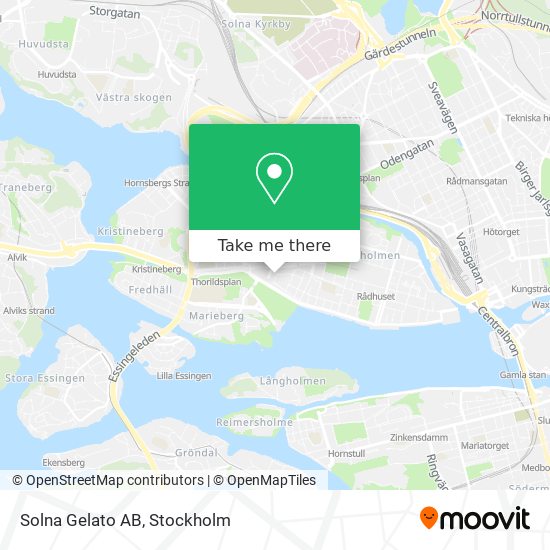 Solna Gelato AB map