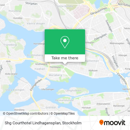 Shg Courthotel Lindhagensplan map