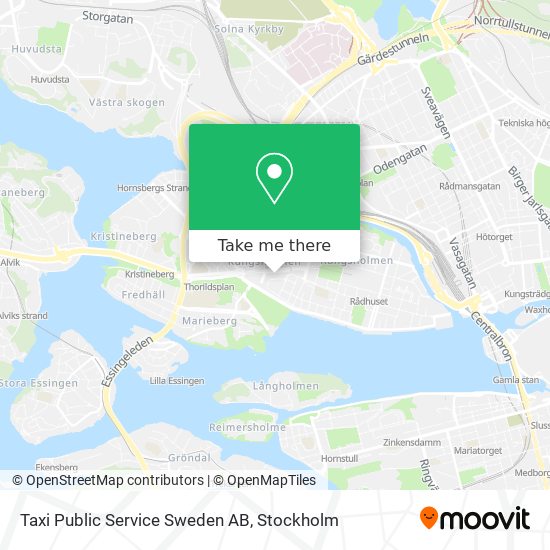 Taxi Public Service Sweden AB map