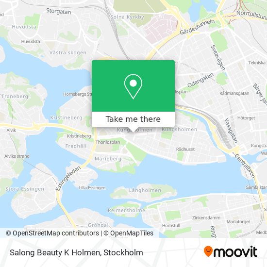 Salong Beauty K Holmen map