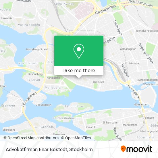 Advokatfirman Enar Bostedt map