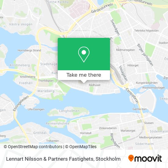 Lennart Nilsson & Partners Fastighets map