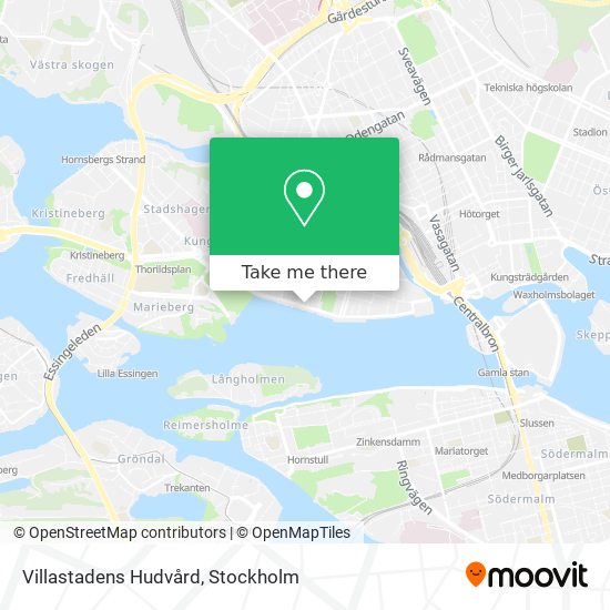 Villastadens Hudvård map