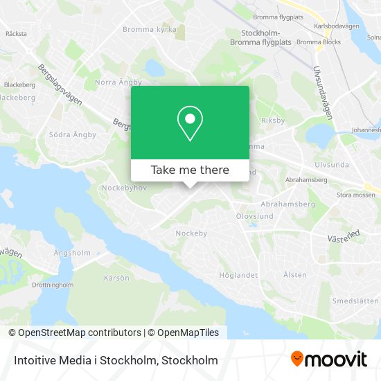 Intoitive Media i Stockholm map