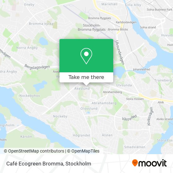 Café Ecogreen Bromma map