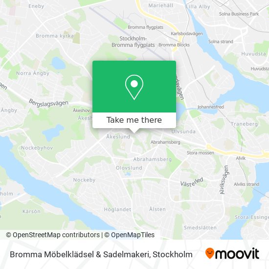 Bromma Möbelklädsel & Sadelmakeri map