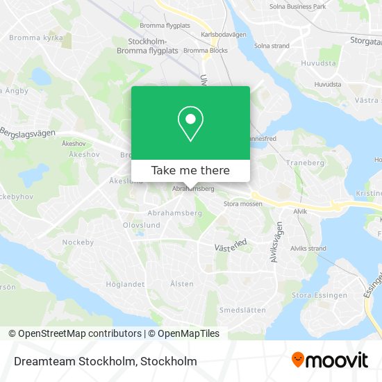 Dreamteam Stockholm map