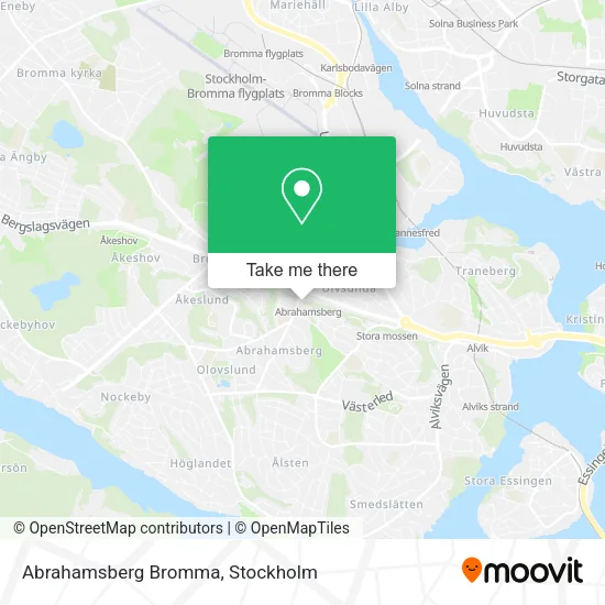 Abrahamsberg Bromma map