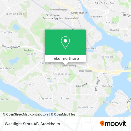 Westlight Store AB map