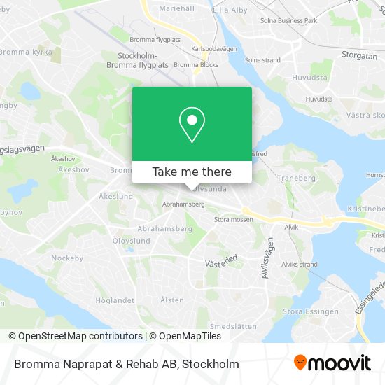 Bromma Naprapat & Rehab AB map