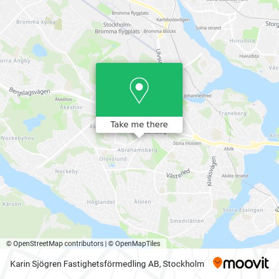 Karin Sjögren Fastighetsförmedling AB map