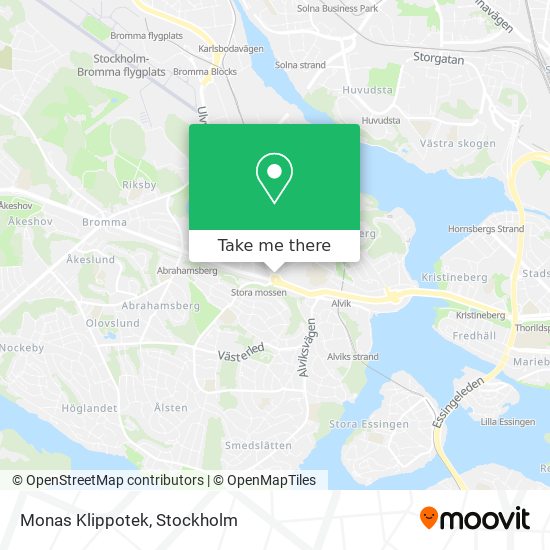 Monas Klippotek map