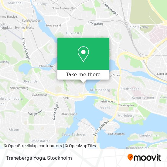 Tranebergs Yoga map