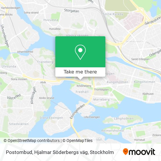 Postombud, Hjalmar Söderbergs väg map