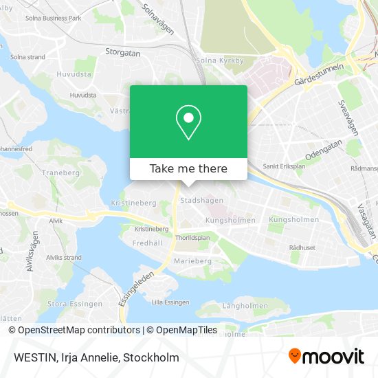 WESTIN, Irja Annelie map