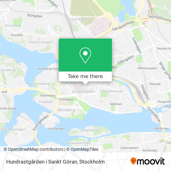 Hundrastgården i Sankt Göran map