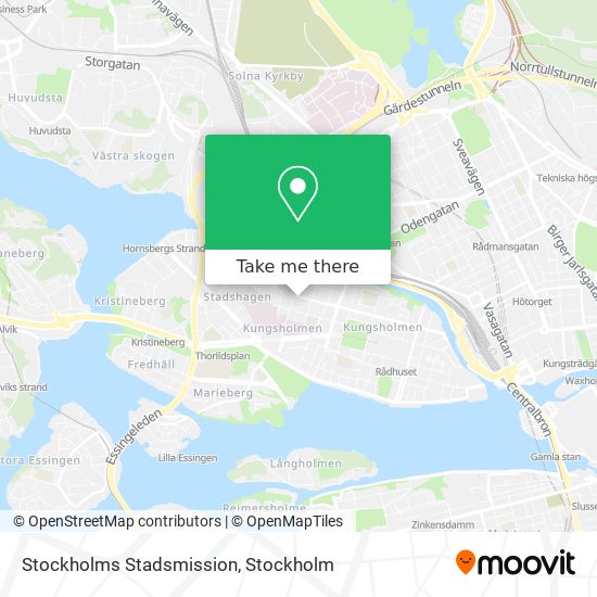 Stockholms Stadsmission map