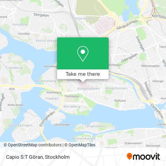 Capio S:T Göran map