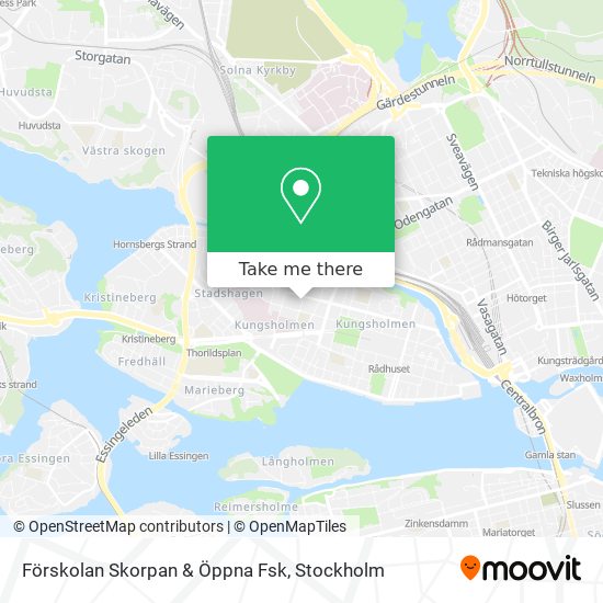 Förskolan Skorpan & Öppna Fsk map