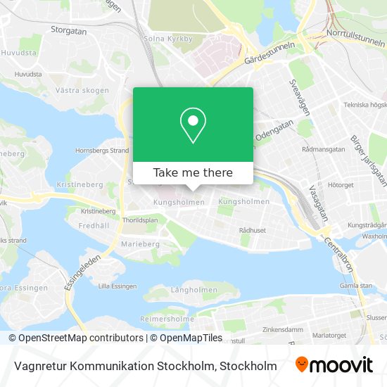 Vagnretur Kommunikation Stockholm map