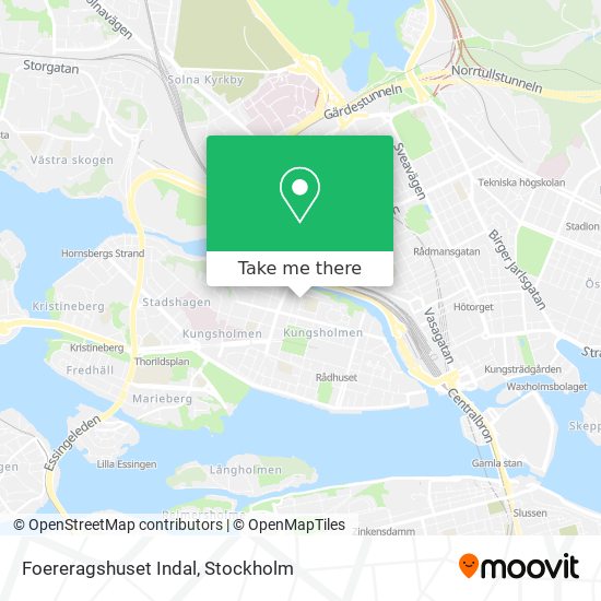 Foereragshuset Indal map