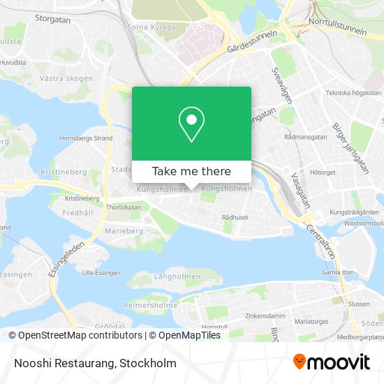 Nooshi Restaurang map