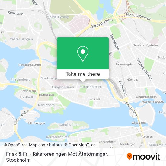 Frisk & Fri - Riksföreningen Mot Ätstörningar map