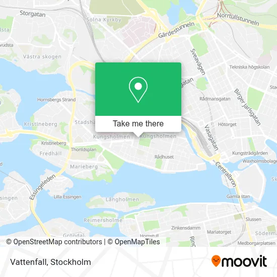 Vattenfall map