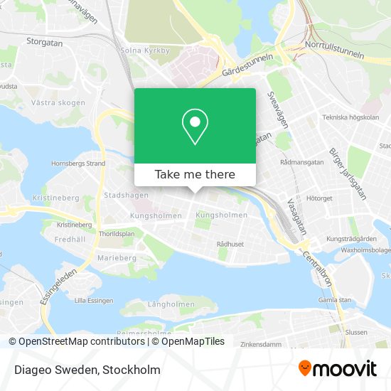 Diageo Sweden map