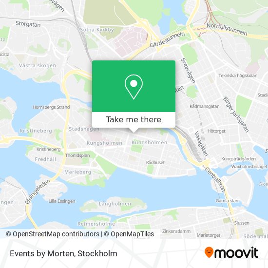 Events by Morten map