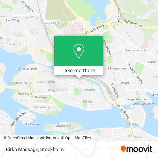 Birka Massage map