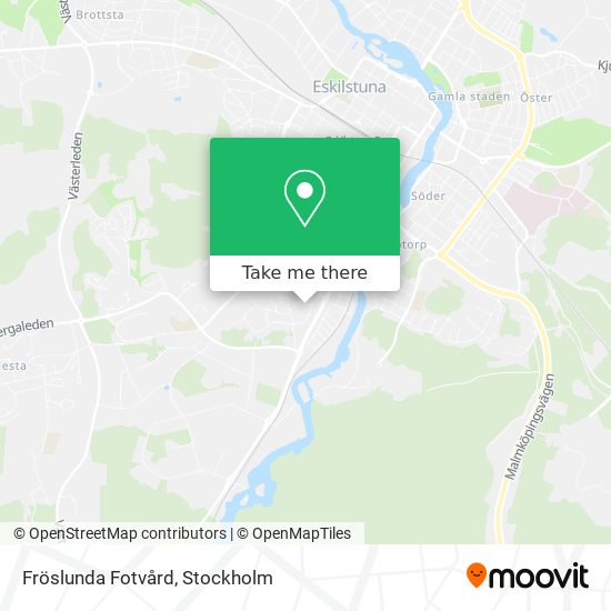 Fröslunda Fotvård map