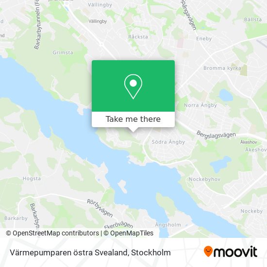 Värmepumparen östra Svealand map