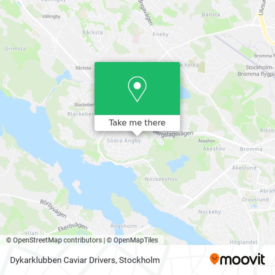 Dykarklubben Caviar Drivers map