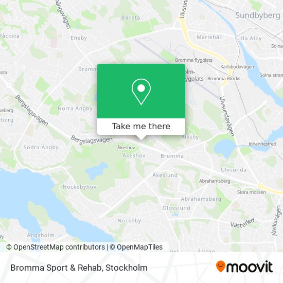 Bromma Sport & Rehab map