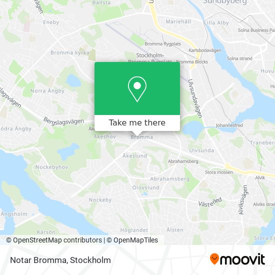 Notar Bromma map