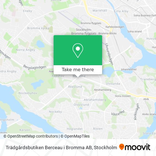 Trädgårdsbutiken Berceau i Bromma AB map
