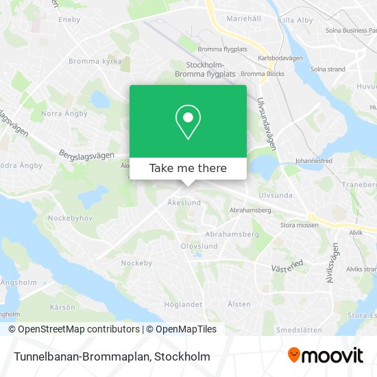 Tunnelbanan-Brommaplan map
